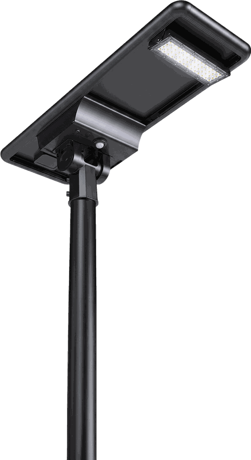 Luminaria solar todo en uno Integra 40 sobre poste